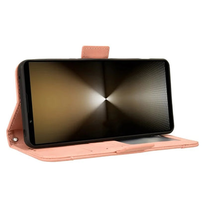 For Sony Xperia 1 VI Shockproof Case Multiple Card Slots Leather Phone Cover