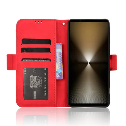 For Sony Xperia 1 VI Shockproof Case Multiple Card Slots Leather Phone Cover