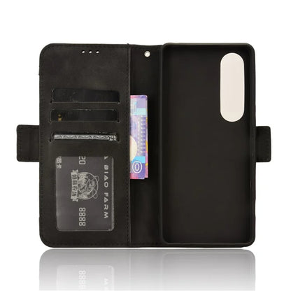 For Sony Xperia 1 VI Shockproof Case Multiple Card Slots Leather Phone Cover