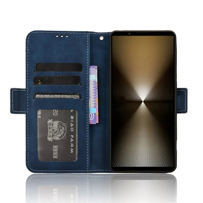 For Sony Xperia 1 VI Shockproof Case Multiple Card Slots Leather Phone Cover