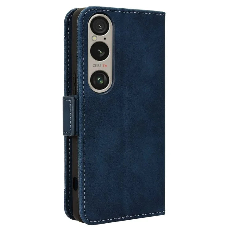 For Sony Xperia 1 VI Shockproof Case Multiple Card Slots Leather Phone Cover