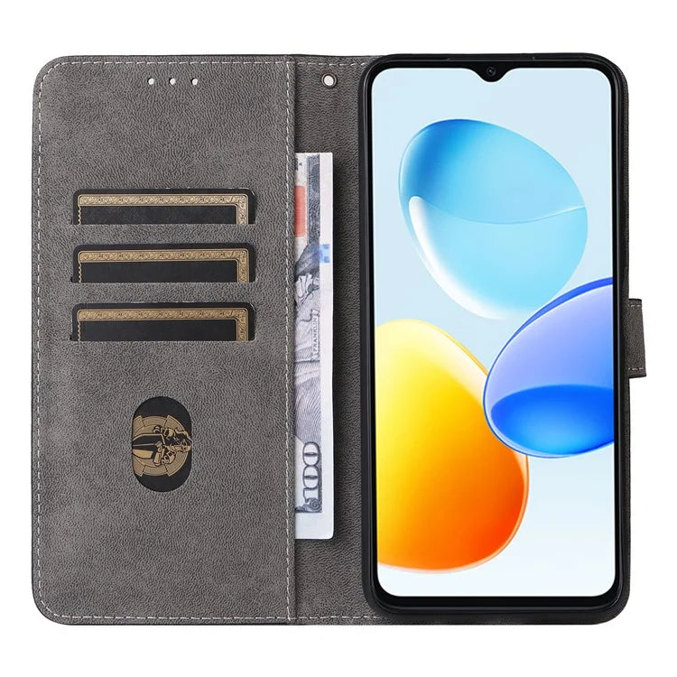 For Honor Play 50 / 50m Phone Case PU Leather Flip Wallet Cover with RFID Blocking