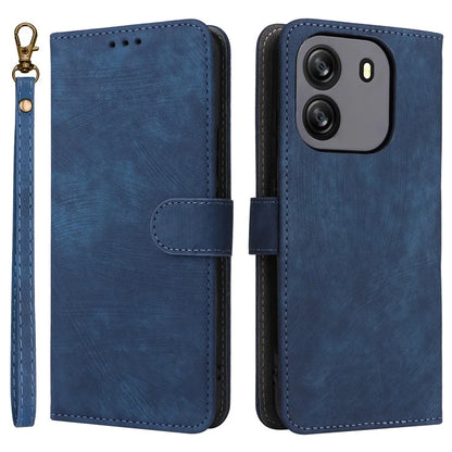 For Blackview Wave 6C Wallet Phone Case Anti-Drop PU Leather Flip Cover with RFID Blocking