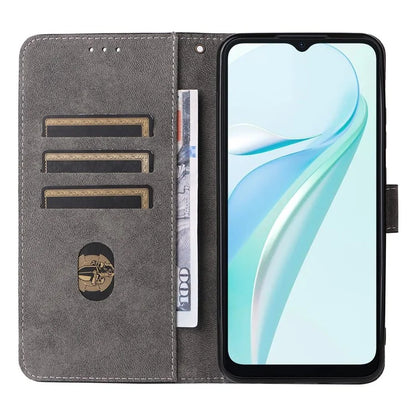 For Blackview Wave 6C Wallet Phone Case Anti-Drop PU Leather Flip Cover with RFID Blocking