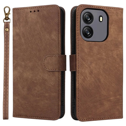 For Blackview Wave 6C Wallet Phone Case Anti-Drop PU Leather Flip Cover with RFID Blocking