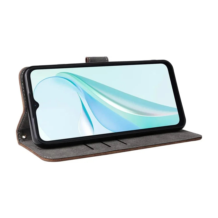 For Blackview Wave 6C Wallet Phone Case Anti-Drop PU Leather Flip Cover with RFID Blocking
