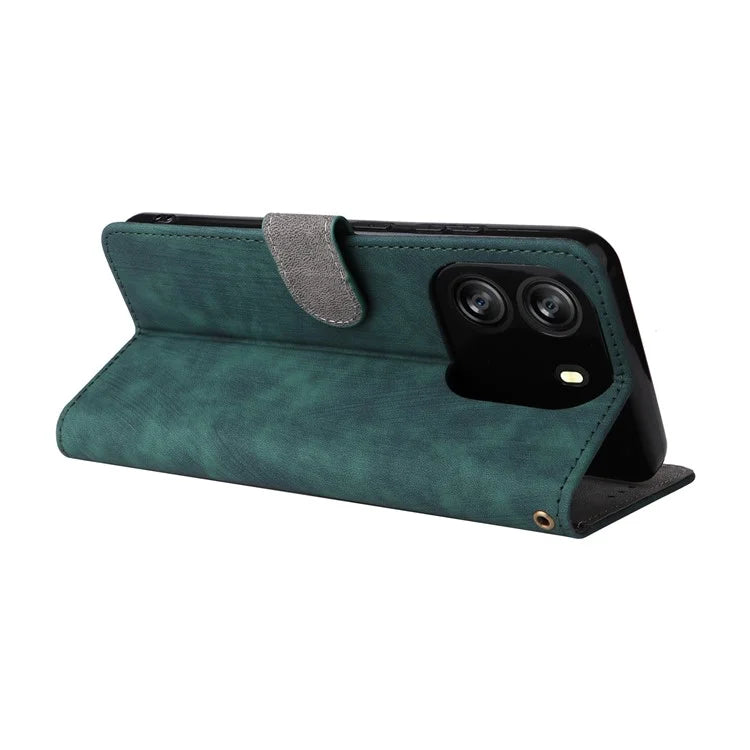For Blackview Wave 6C Wallet Phone Case Anti-Drop PU Leather Flip Cover with RFID Blocking