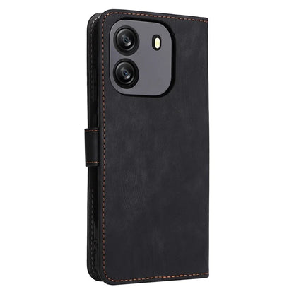 For Blackview Wave 6C Wallet Phone Case Anti-Drop PU Leather Flip Cover with RFID Blocking
