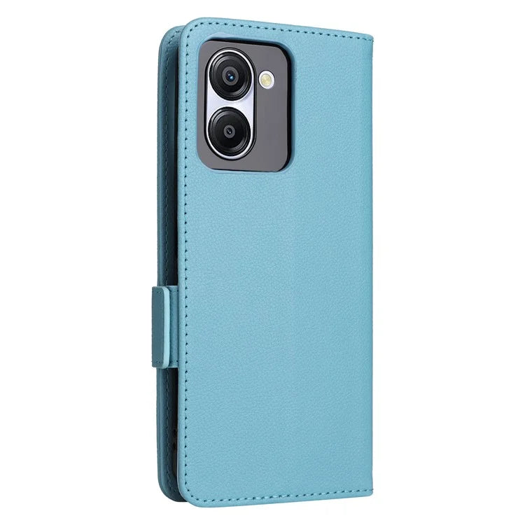 For Blackview Color 8 Leather Case Wallet Litchi Texture Magnetic Clasp Phone Cover
