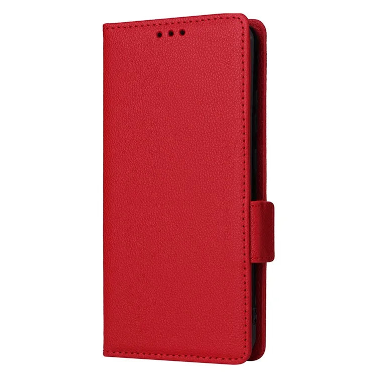 For Blackview Color 8 Leather Case Wallet Litchi Texture Magnetic Clasp Phone Cover
