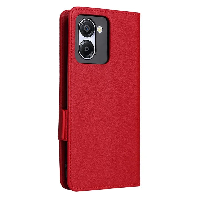 For Blackview Color 8 Leather Case Wallet Litchi Texture Magnetic Clasp Phone Cover