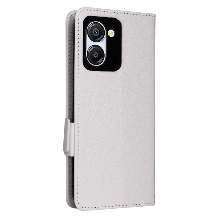 For Blackview Color 8 Leather Case Wallet Litchi Texture Magnetic Clasp Phone Cover