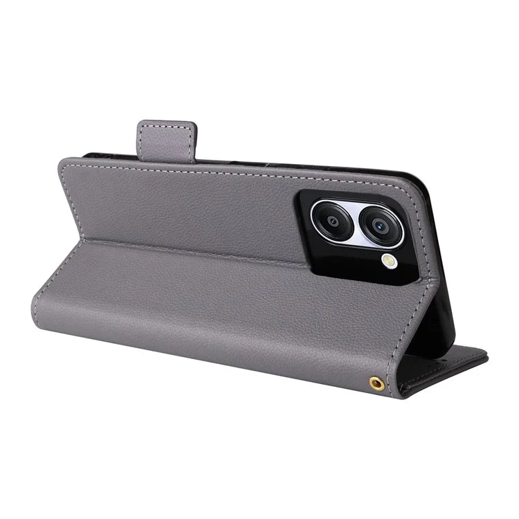 For Blackview Color 8 Leather Case Wallet Litchi Texture Magnetic Clasp Phone Cover