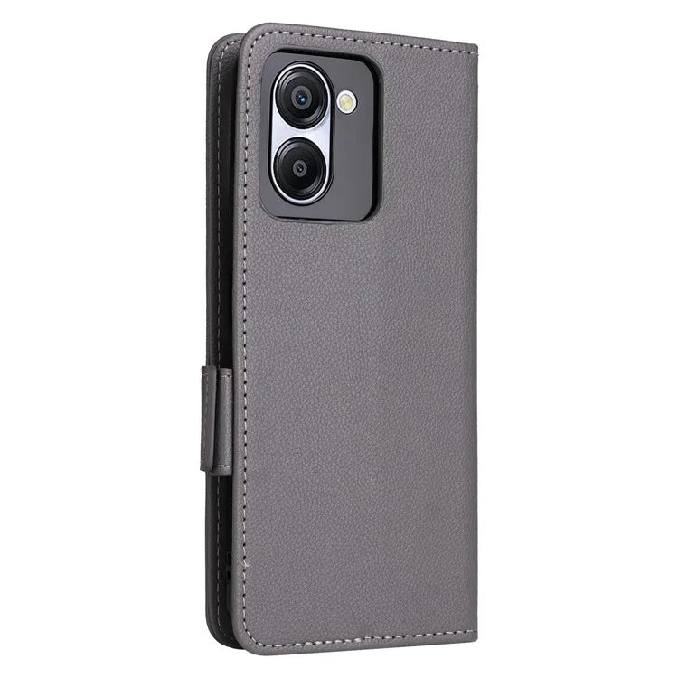 For Blackview Color 8 Leather Case Wallet Litchi Texture Magnetic Clasp Phone Cover