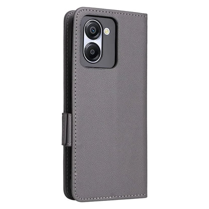 For Blackview Color 8 Leather Case Wallet Litchi Texture Magnetic Clasp Phone Cover