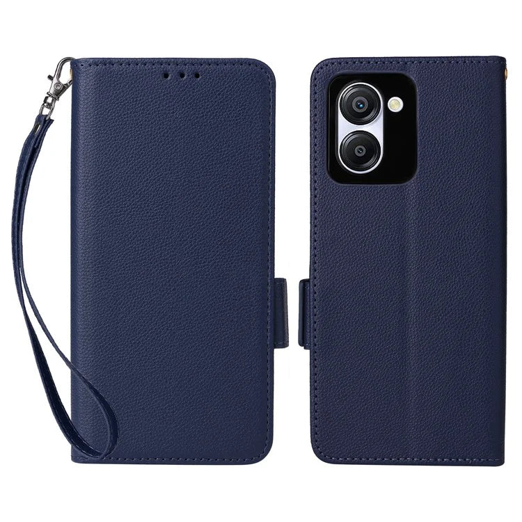 For Blackview Color 8 Leather Case Wallet Litchi Texture Magnetic Clasp Phone Cover