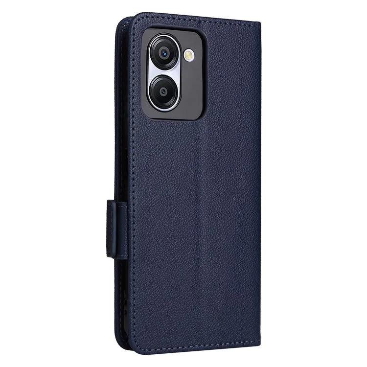 For Blackview Color 8 Leather Case Wallet Litchi Texture Magnetic Clasp Phone Cover