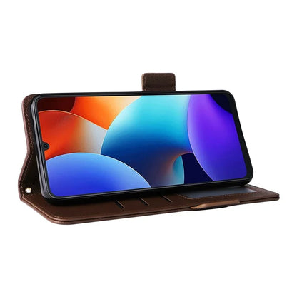For Blackview Color 8 Leather Case Wallet Litchi Texture Magnetic Clasp Phone Cover
