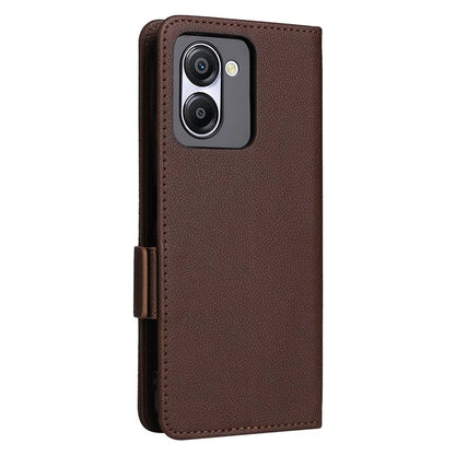 For Blackview Color 8 Leather Case Wallet Litchi Texture Magnetic Clasp Phone Cover