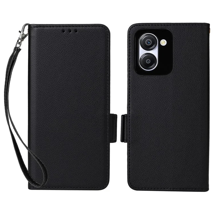 For Blackview Color 8 Leather Case Wallet Litchi Texture Magnetic Clasp Phone Cover
