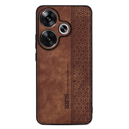 AZNS For Xiaomi Redmi Turbo 3 5G / Poco F6 5G Case PU Leather Coated TPU Imprinted Phone Cover