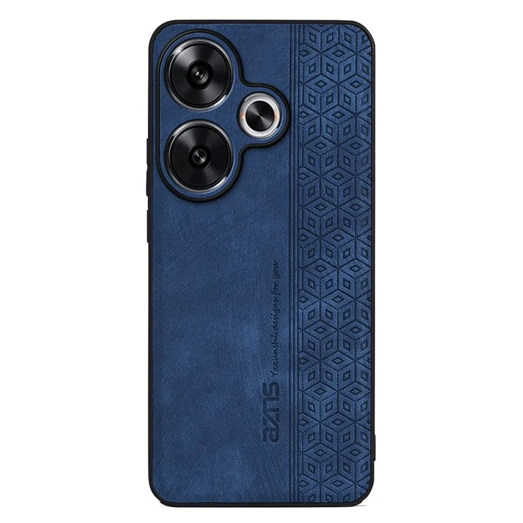 AZNS For Xiaomi Redmi Turbo 3 5G / Poco F6 5G Case PU Leather Coated TPU Imprinted Phone Cover