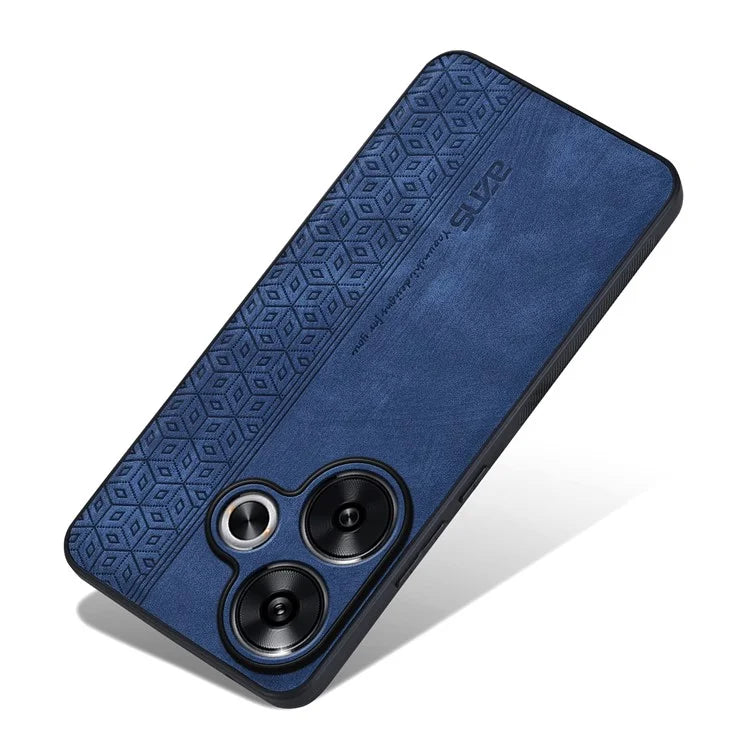 AZNS For Xiaomi Redmi Turbo 3 5G / Poco F6 5G Case PU Leather Coated TPU Imprinted Phone Cover