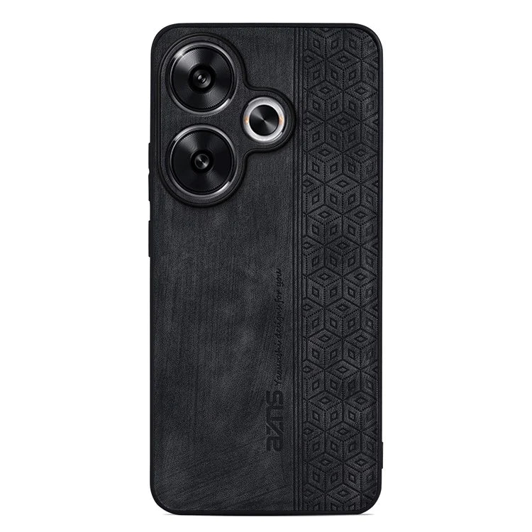 AZNS For Xiaomi Redmi Turbo 3 5G / Poco F6 5G Case PU Leather Coated TPU Imprinted Phone Cover