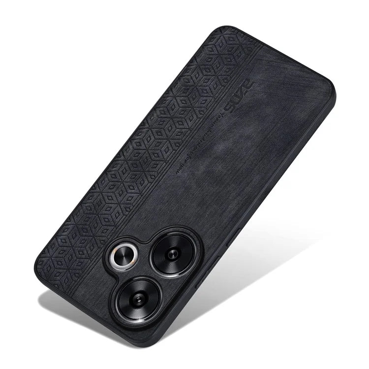 AZNS For Xiaomi Redmi Turbo 3 5G / Poco F6 5G Case PU Leather Coated TPU Imprinted Phone Cover