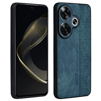 AZNS For Xiaomi Redmi Turbo 3 5G / Poco F6 5G Case PU Leather Coated TPU Imprinted Phone Cover