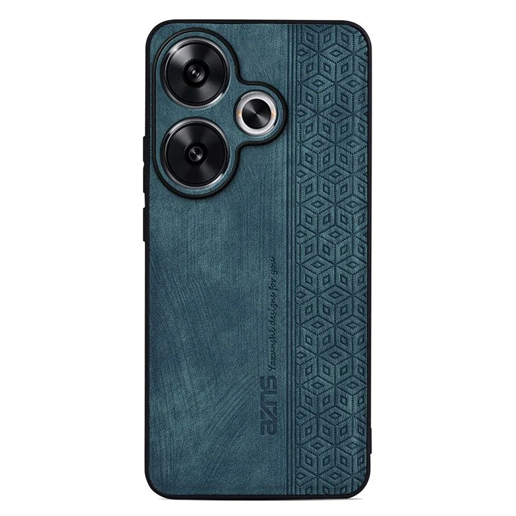 AZNS For Xiaomi Redmi Turbo 3 5G / Poco F6 5G Case PU Leather Coated TPU Imprinted Phone Cover