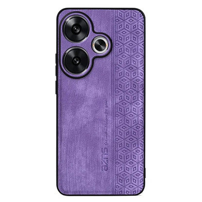 AZNS For Xiaomi Redmi Turbo 3 5G / Poco F6 5G Case PU Leather Coated TPU Imprinted Phone Cover