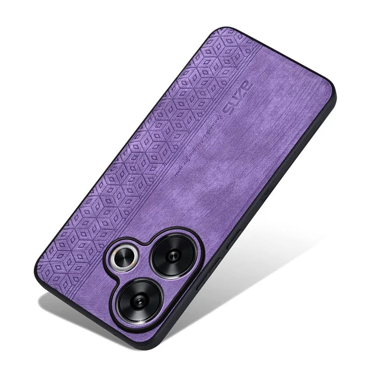 AZNS For Xiaomi Redmi Turbo 3 5G / Poco F6 5G Case PU Leather Coated TPU Imprinted Phone Cover