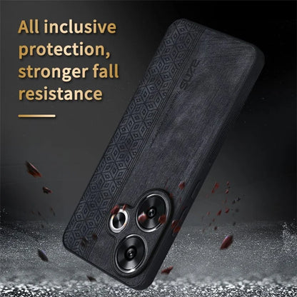 AZNS For Xiaomi Redmi Turbo 3 5G / Poco F6 5G Case PU Leather Coated TPU Imprinted Phone Cover