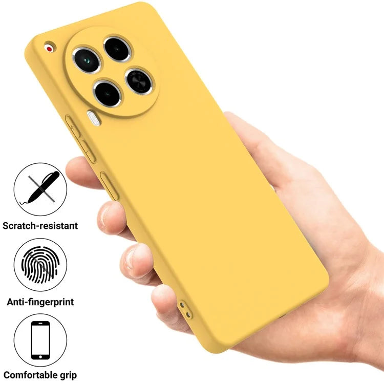 For TECNO Camon 30 4G Case with Hand Strap Liquid Silicone Protective Phone Cover