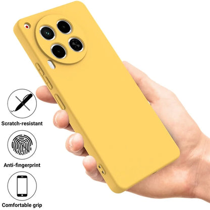 For TECNO Camon 30 4G Case with Hand Strap Liquid Silicone Protective Phone Cover