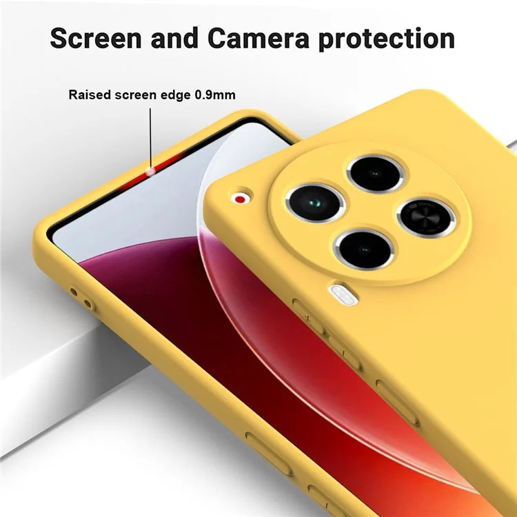 For TECNO Camon 30 4G Case with Hand Strap Liquid Silicone Protective Phone Cover