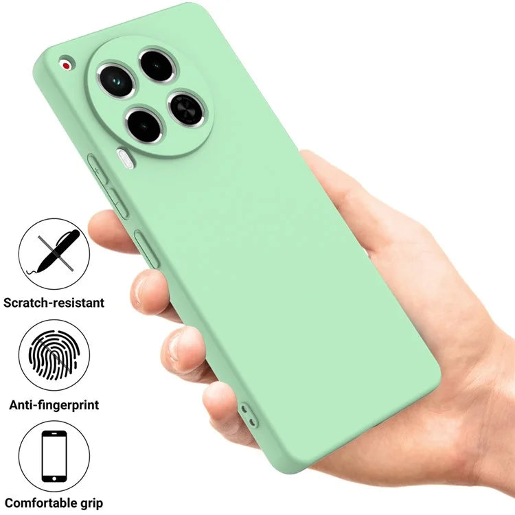 For TECNO Camon 30 4G Case with Hand Strap Liquid Silicone Protective Phone Cover