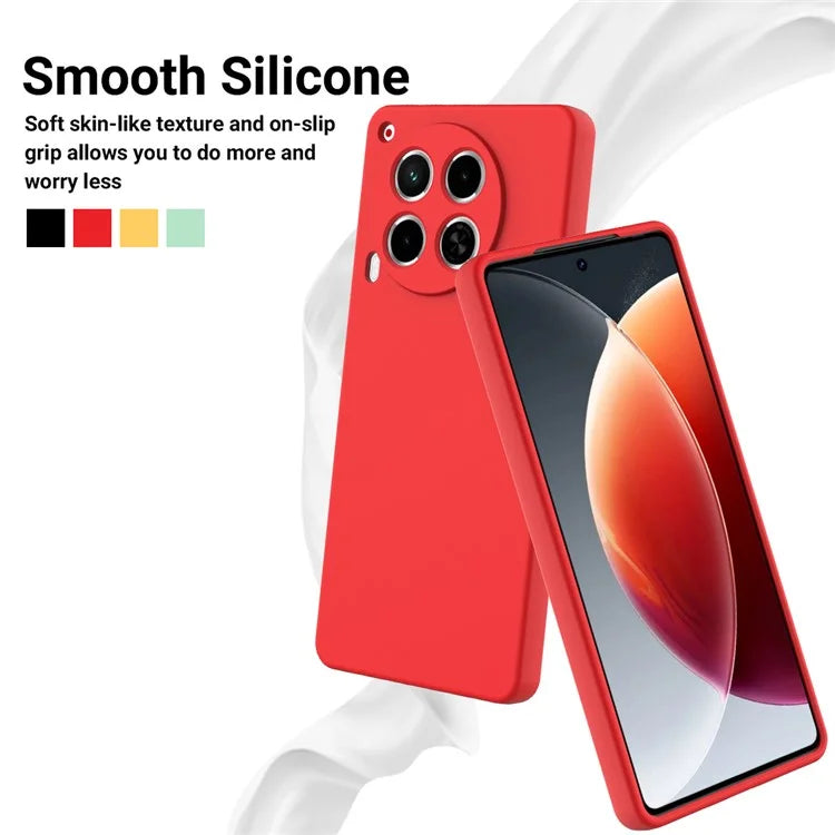 For TECNO Camon 30 4G Case with Hand Strap Liquid Silicone Protective Phone Cover