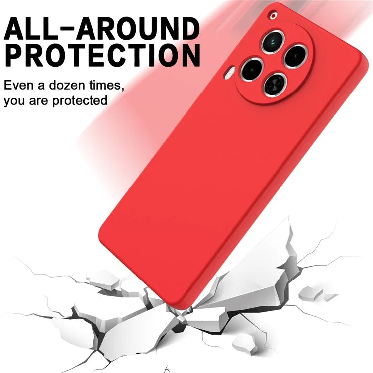 For TECNO Camon 30 4G Case with Hand Strap Liquid Silicone Protective Phone Cover