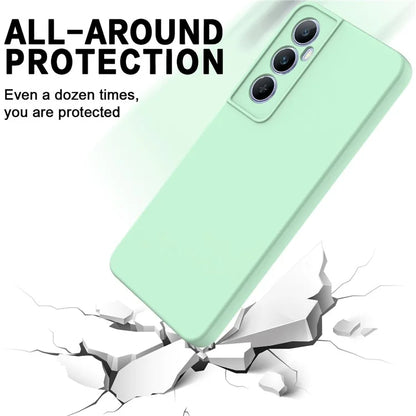 For Realme C65 4G Protective Case Liquid Silicone Phone Cover with Wrist Strap