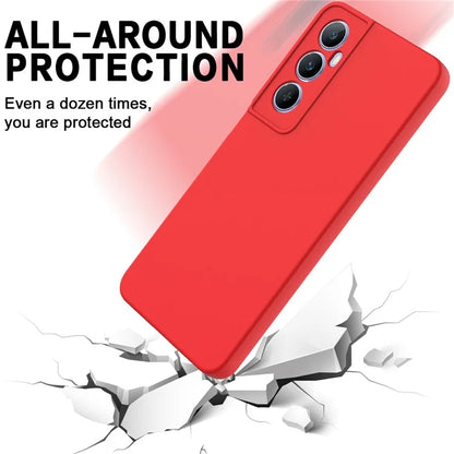 For Realme C65 4G Protective Case Liquid Silicone Phone Cover with Wrist Strap