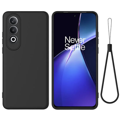 For OnePlus Nord CE4 5G Case Slim-Fit Liquid Silicone Protective Back Cover  with Hand Strap