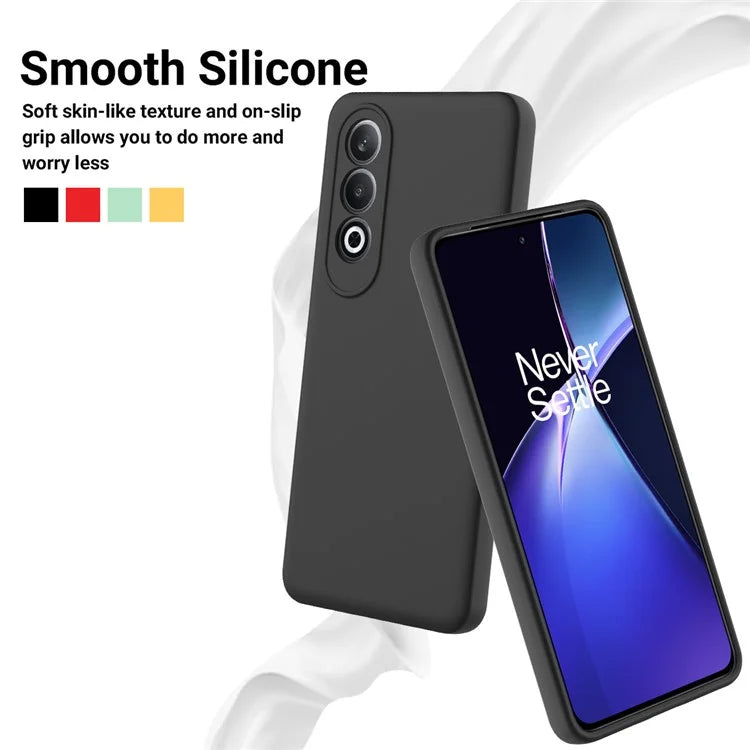 For OnePlus Nord CE4 5G Case Slim-Fit Liquid Silicone Protective Back Cover  with Hand Strap