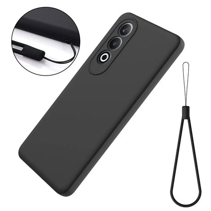 For OnePlus Nord CE4 5G Case Slim-Fit Liquid Silicone Protective Back Cover  with Hand Strap