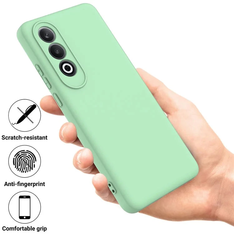 For OnePlus Nord CE4 5G Case Slim-Fit Liquid Silicone Protective Back Cover  with Hand Strap