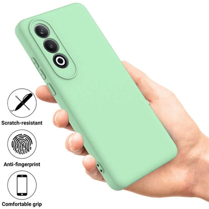 For OnePlus Nord CE4 5G Case Slim-Fit Liquid Silicone Protective Back Cover  with Hand Strap