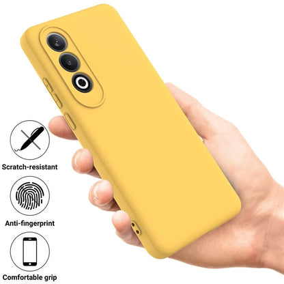 For OnePlus Nord CE4 5G Case Slim-Fit Liquid Silicone Protective Back Cover  with Hand Strap