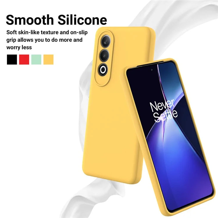 For OnePlus Nord CE4 5G Case Slim-Fit Liquid Silicone Protective Back Cover  with Hand Strap
