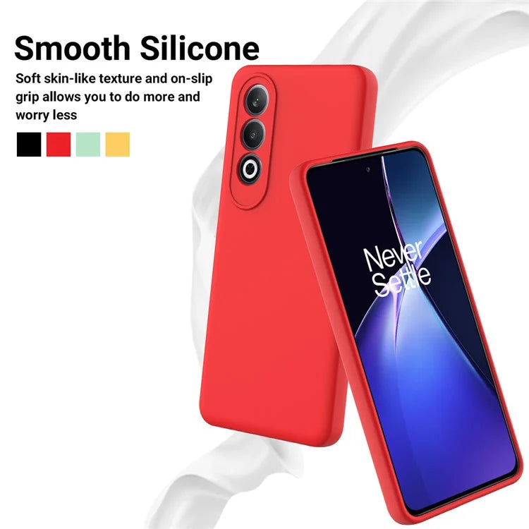 For OnePlus Nord CE4 5G Case Slim-Fit Liquid Silicone Protective Back Cover  with Hand Strap